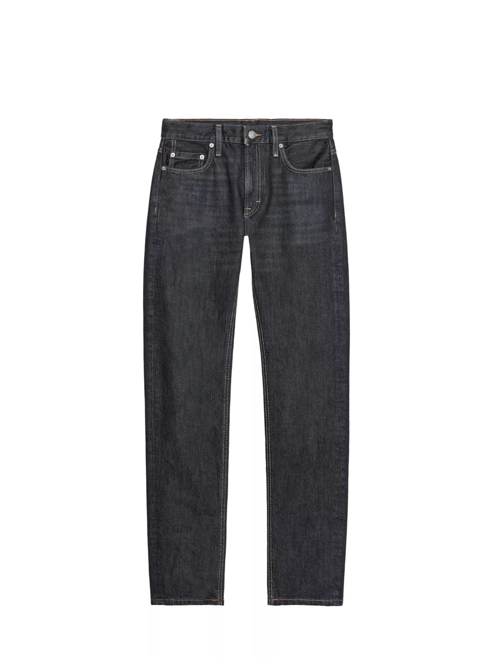 Zara Women's Cigarette Straight Jeans in Dark Blue